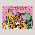 Alice Bowsher For Wrap | 'Let's Party' Card