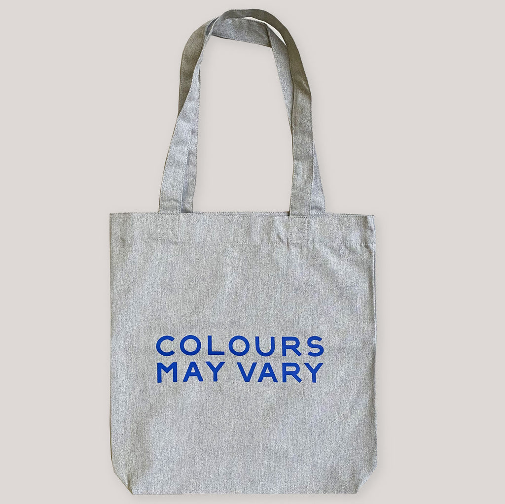 Blue On Heather Grey Tote