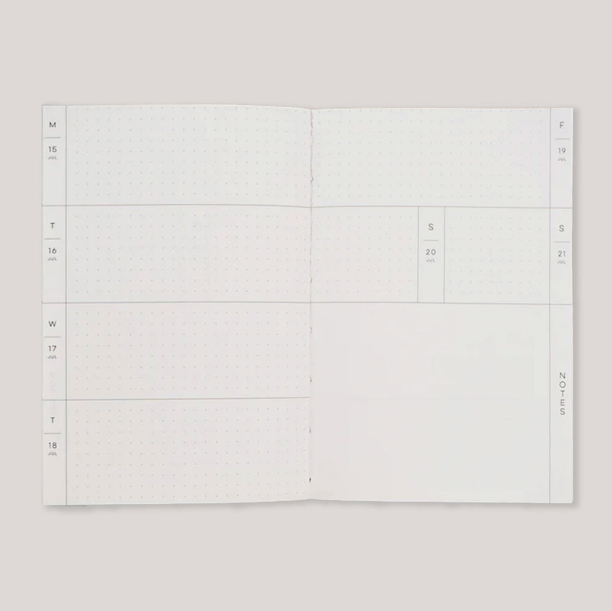 The Completist Juno 2024 Dated Pocket Weekly Planner 2024 Colours