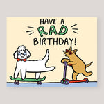 Alice Bowsher For Wrap | 'Have A Rad Birthday' Card