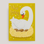 Mei Støyva for Lagom | New baby Swan Card
