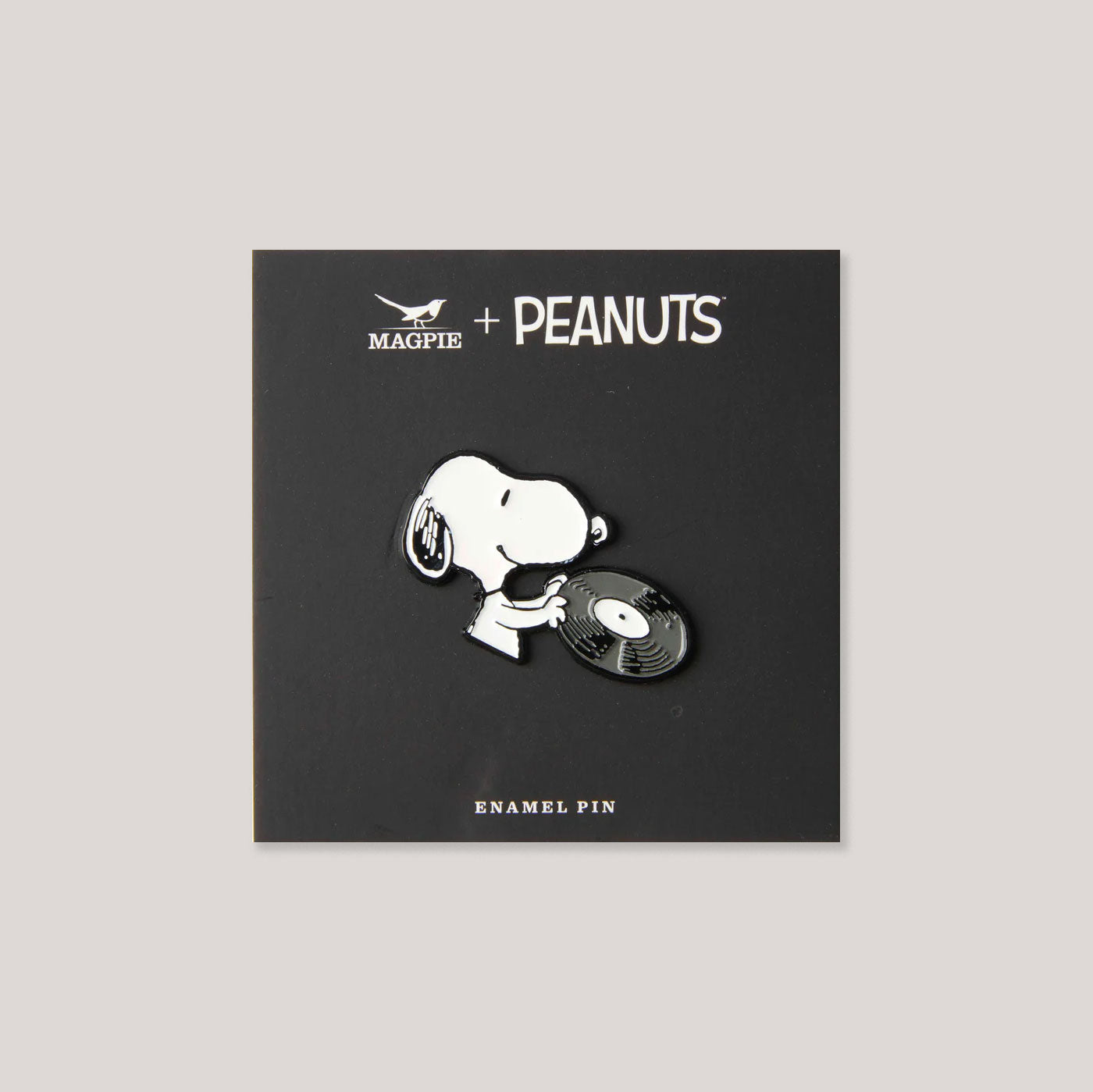 Peanuts x Magpie Enamel Pins | Peanuts Music is Life Enamel Pin - Records