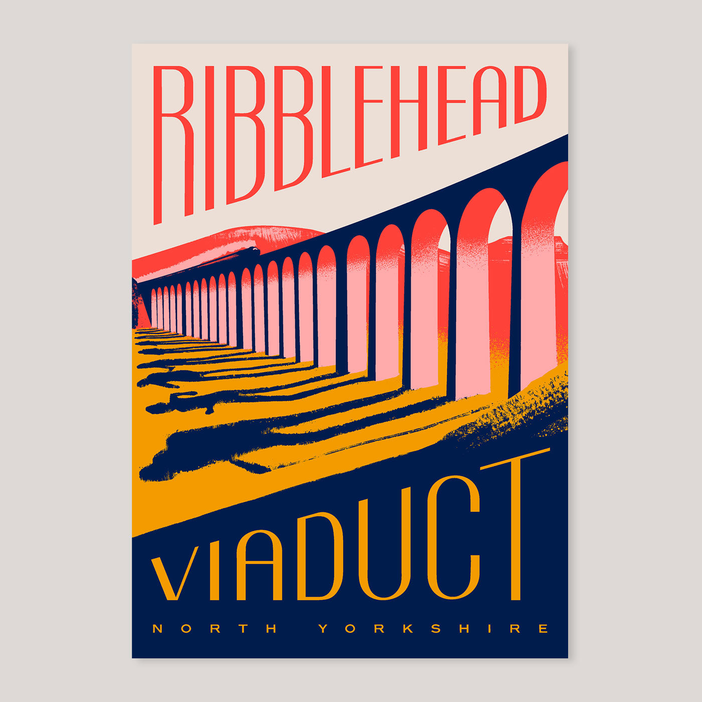Ribblehead Viaduct A2 Screenprint | Tall Paul Kelly