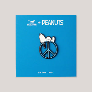 Peanuts x Magpie Enamel Pins | Peanuts Good Vibes Enamel Pin - Peace