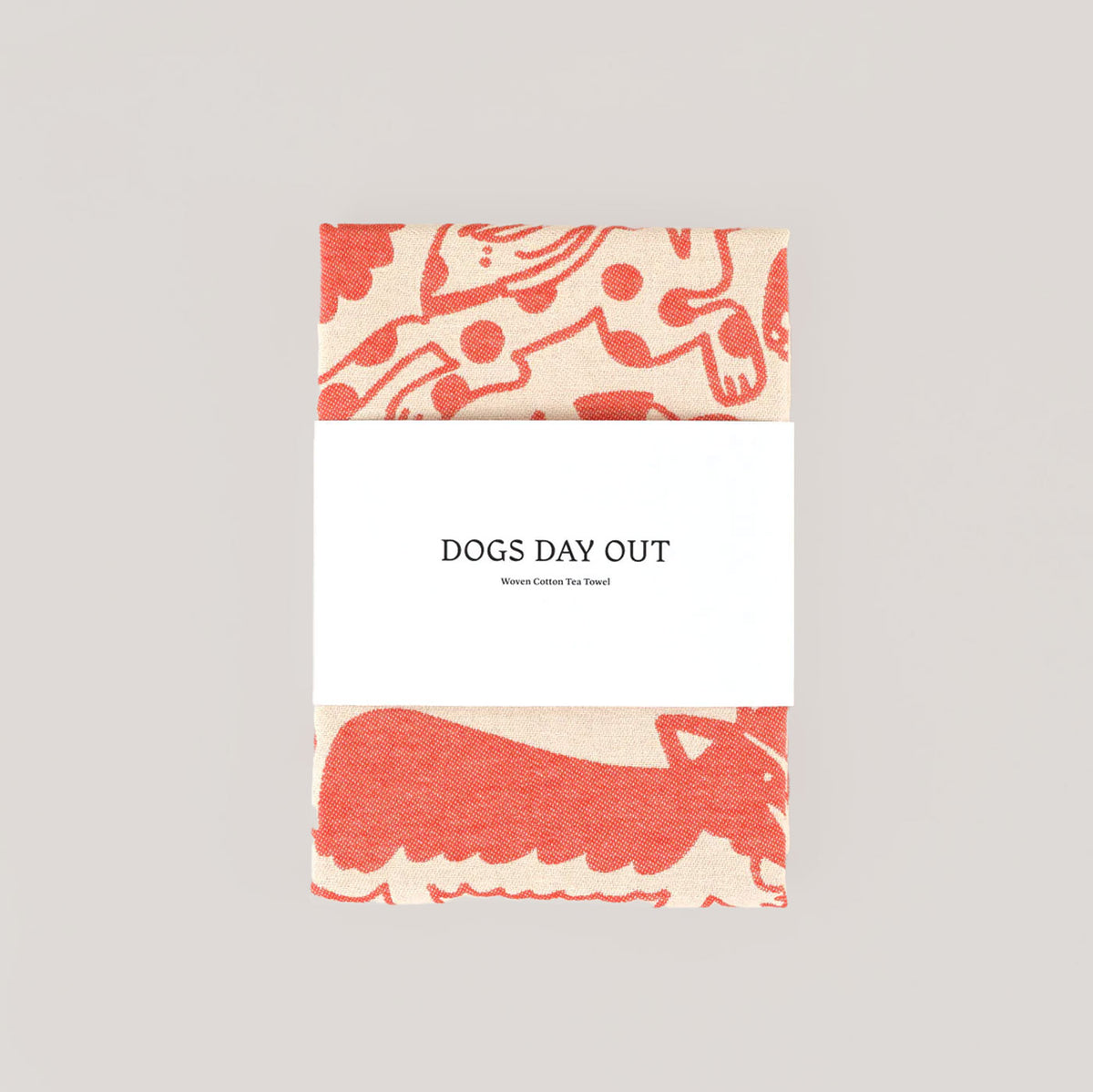 Wrap Tableware Dogs Day Out Tea Towel