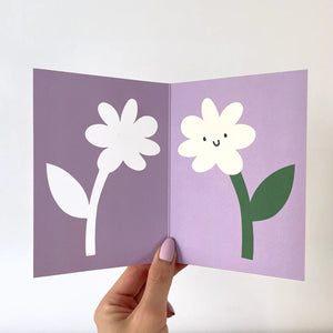 Ashley Le Quere for Rumble Cards | Happy Flower Die Cut Card