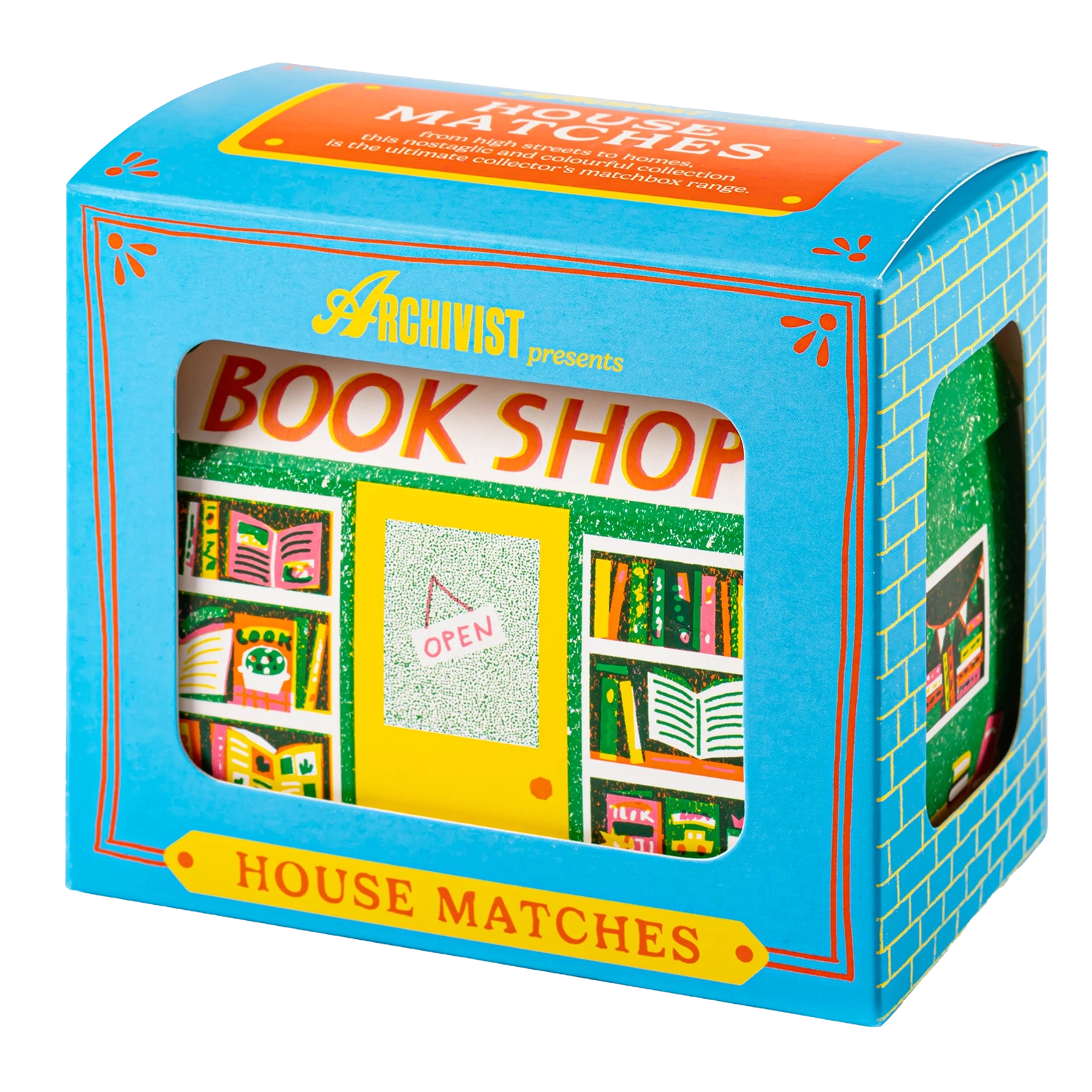 Bookshop House Matches |  The Printed Peanut for Archivist Gallery