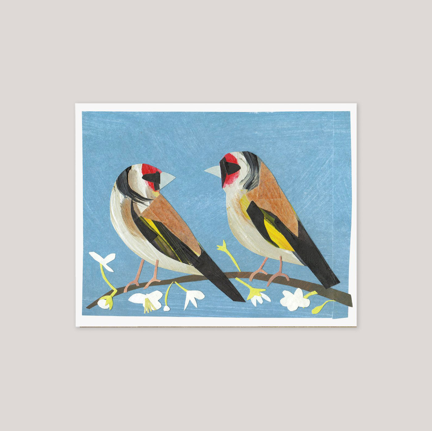 Clover Robin | 'A Pair of Goldfinches' small card