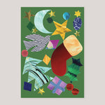 Saskia Pomeroy For Wrap | 'Abstract Christmas ' Embossed Card