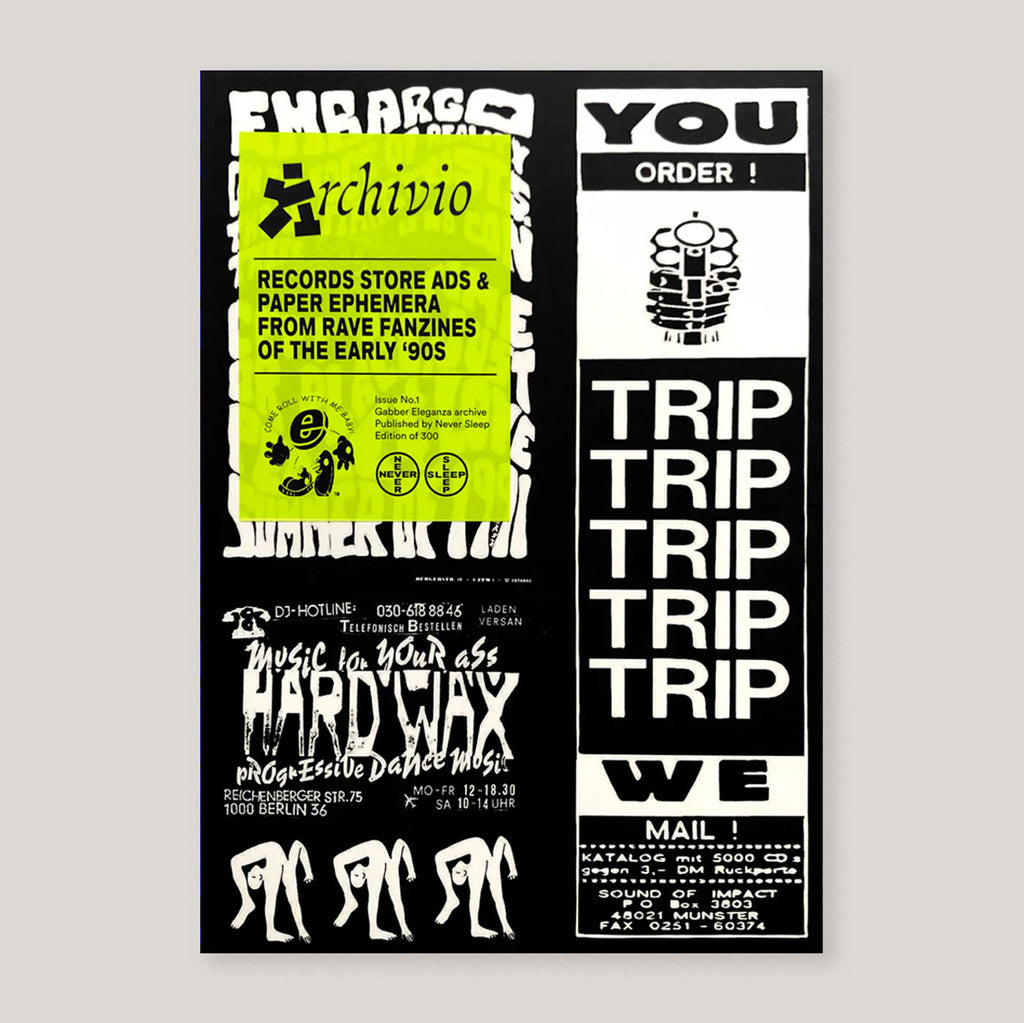 Archivio COPIA #1: Record Store Ads and Paper Ephemera from Rave Fanzines of the Early '90s | Never Sleep