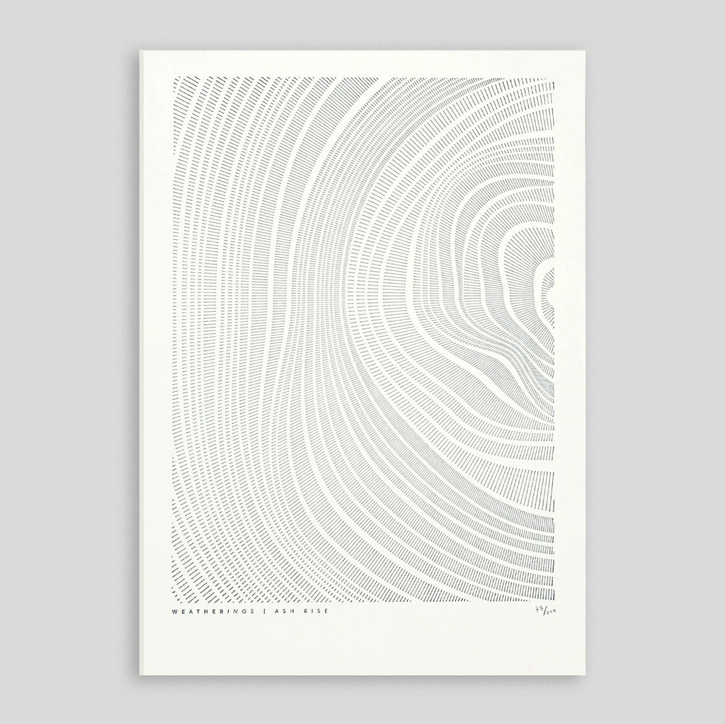Ploterre | Ash Rise Letterpress Print