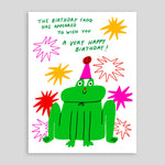 Florence Poppy Dennis | Birthday Frog Card