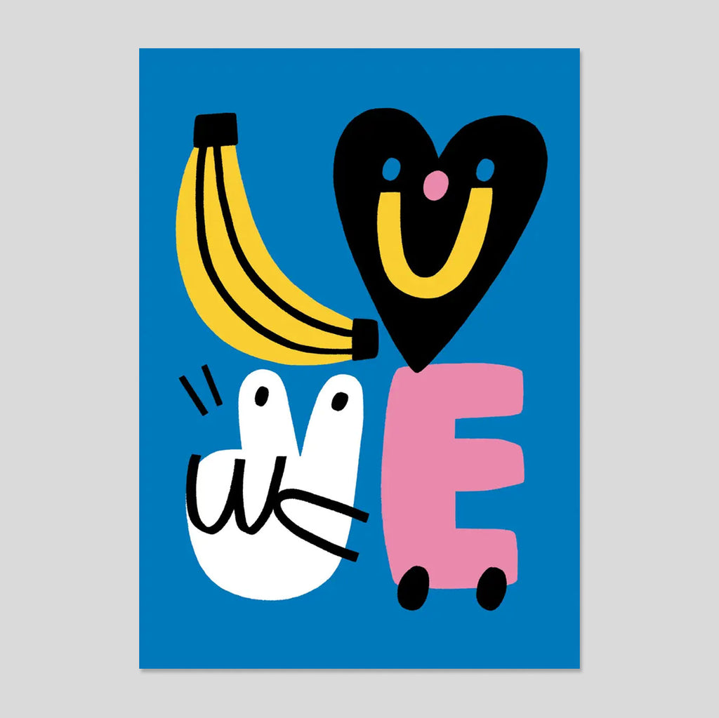 Susie Hammer for Rumble Cards | Banana Love Card