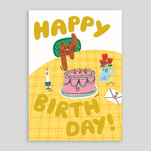 Tess Smith Roberts for Rumble Cards | Birthday Cat Card