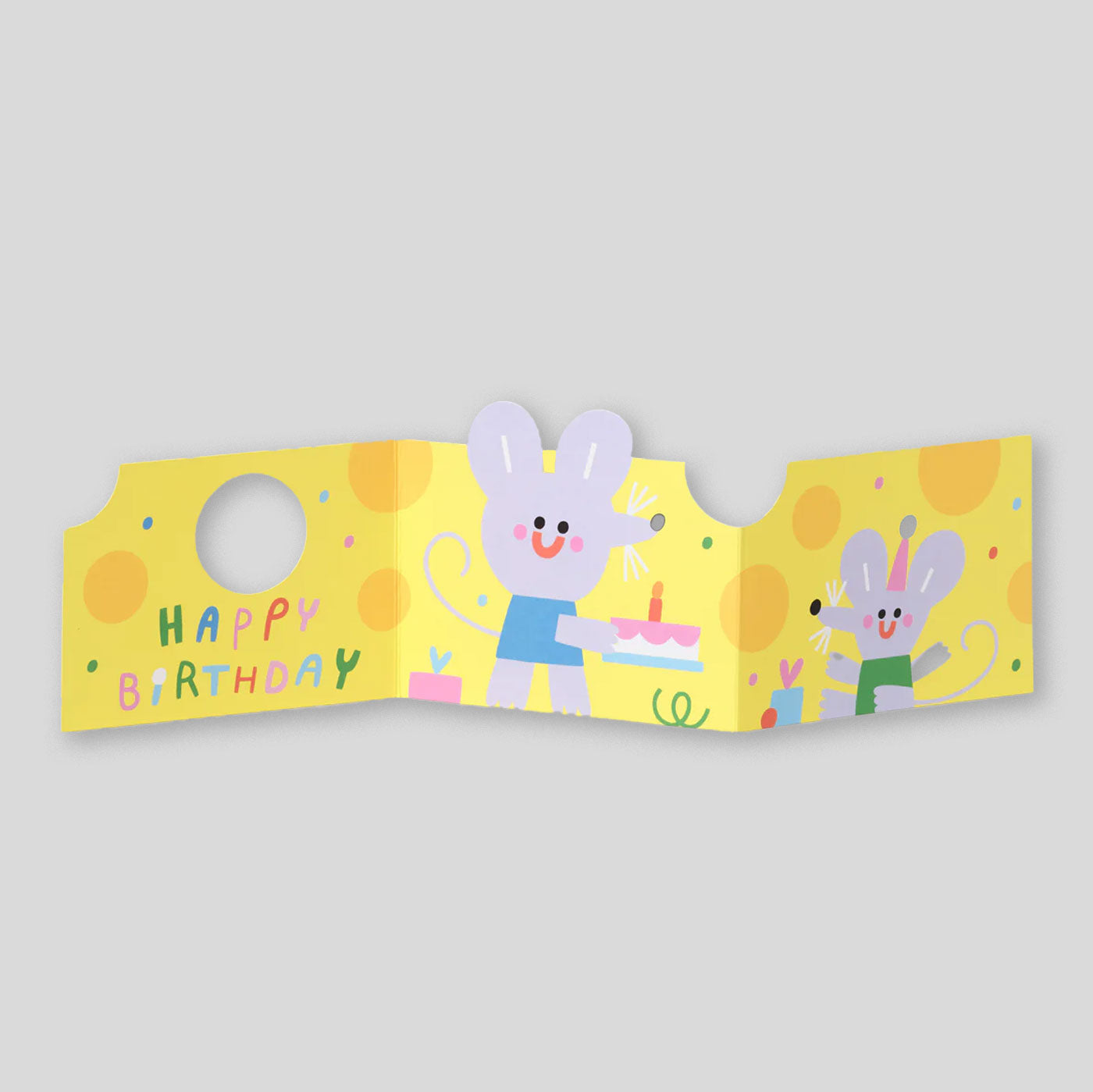 Susie Hammer  for Wrap | 'Mouse In Cheese' Fold Out Card