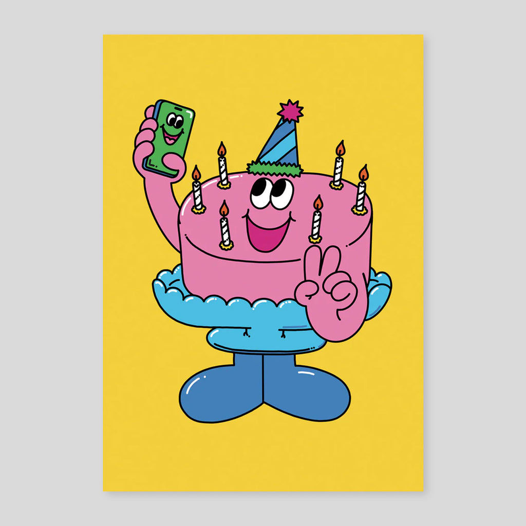 Tiago Majuelos for Wrap | 'Birthday Cake Selfie' Card