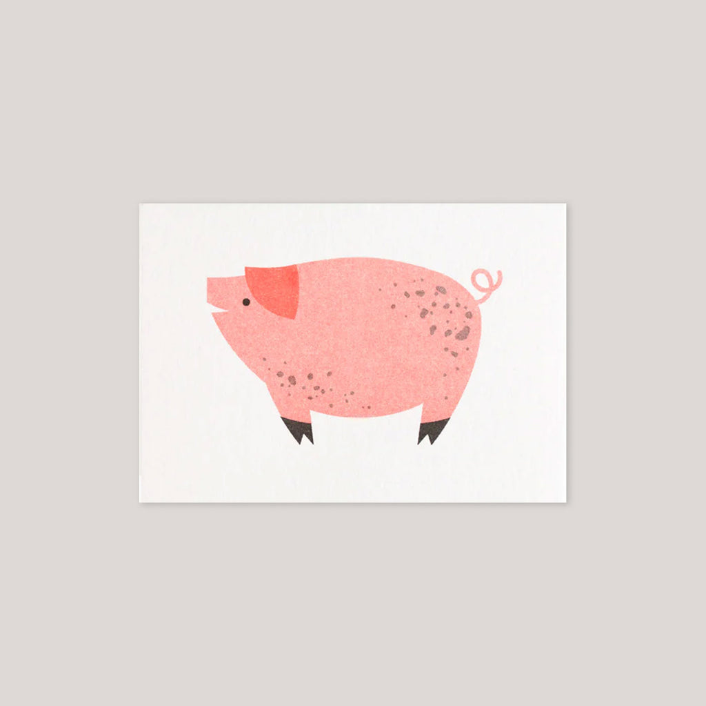 Bobbie Print  | 'Piggy' Mini Card
