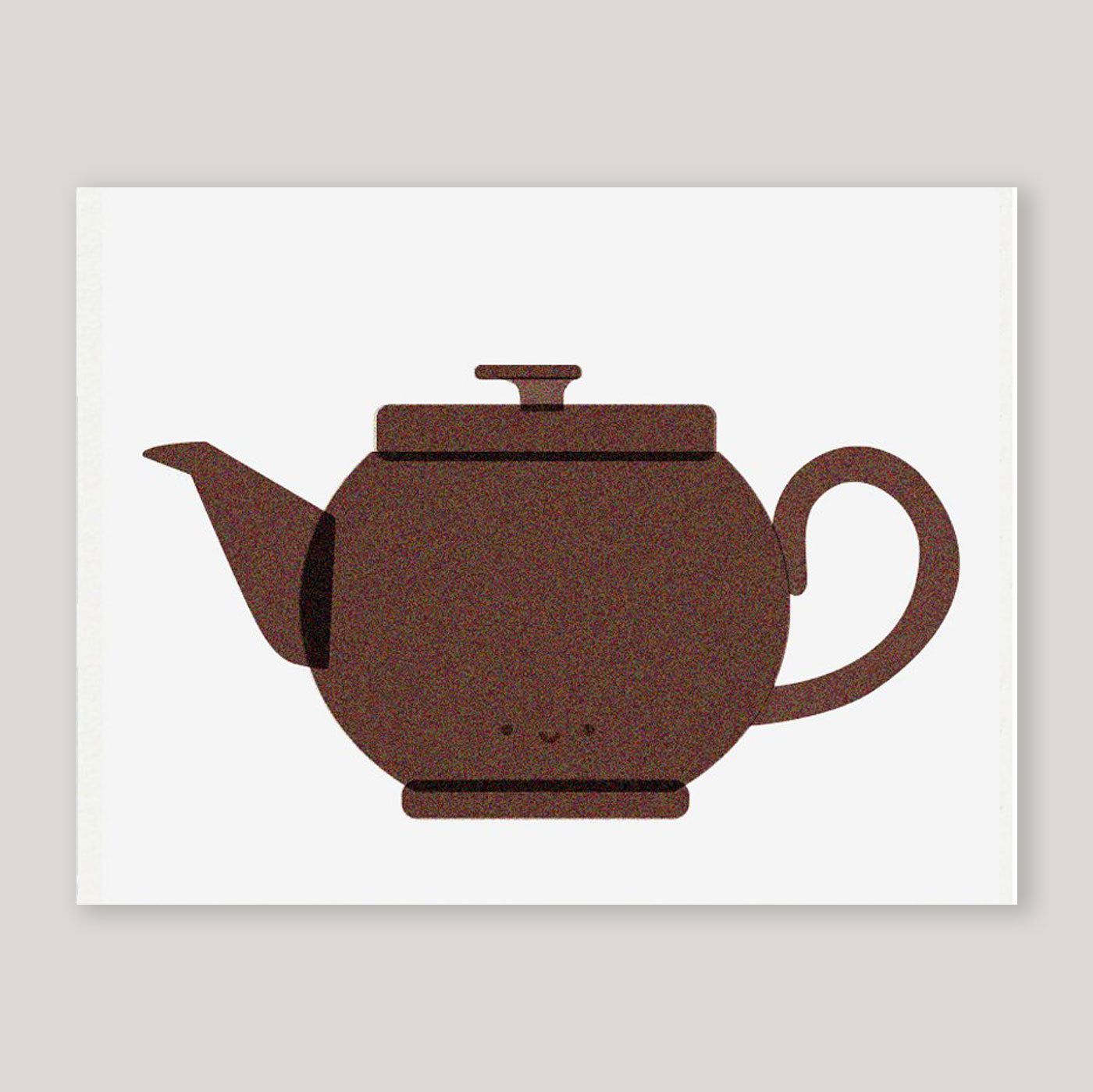 Scout Editions | Brown Betty Teapot Riso Card.