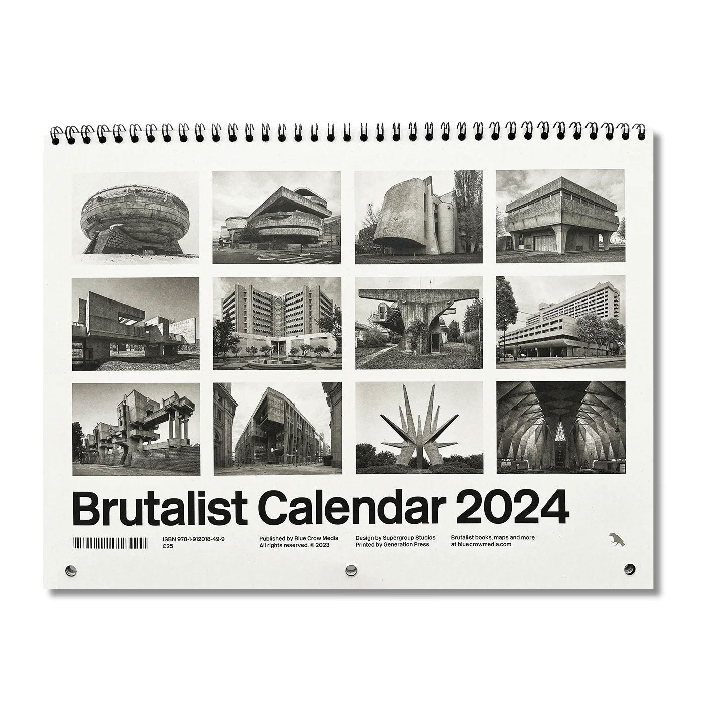 Brutalist Calendar 2024