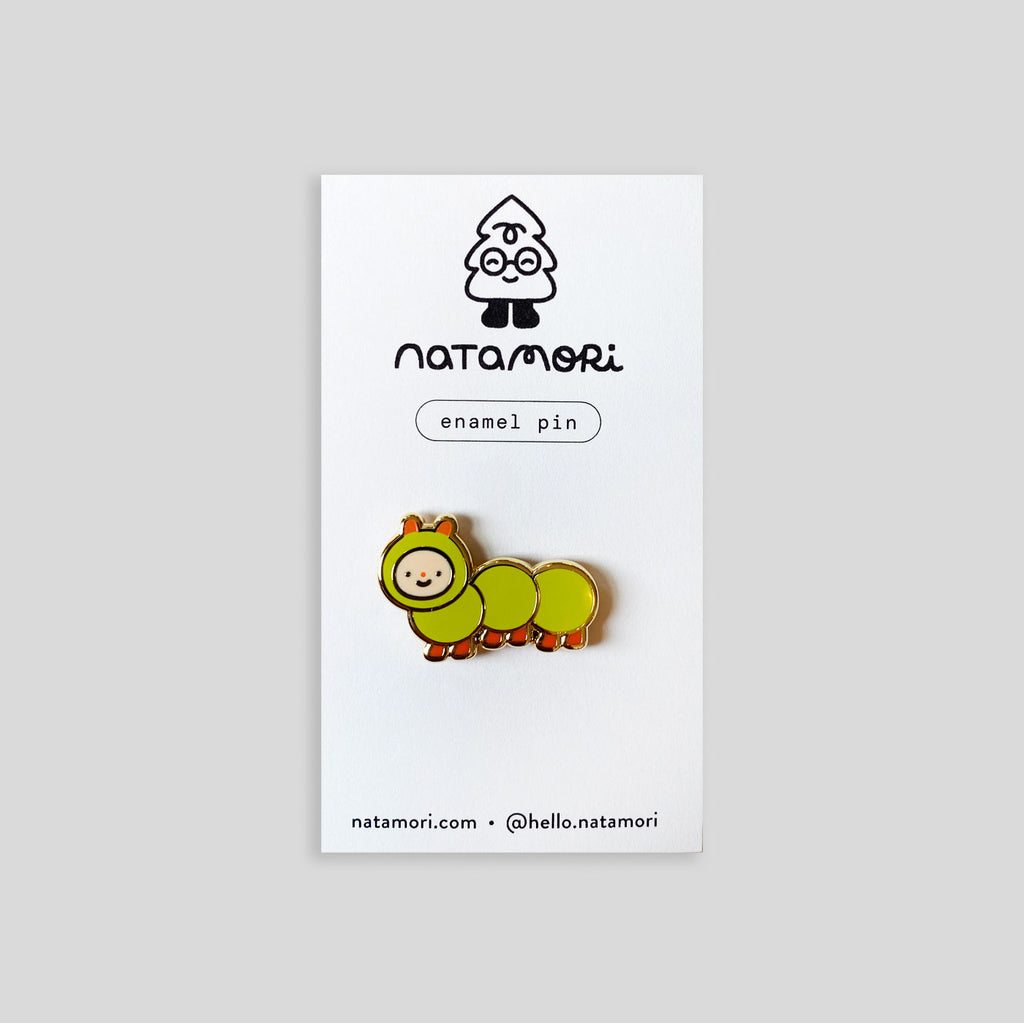 Natamori | Pin Badge - Caterpillar