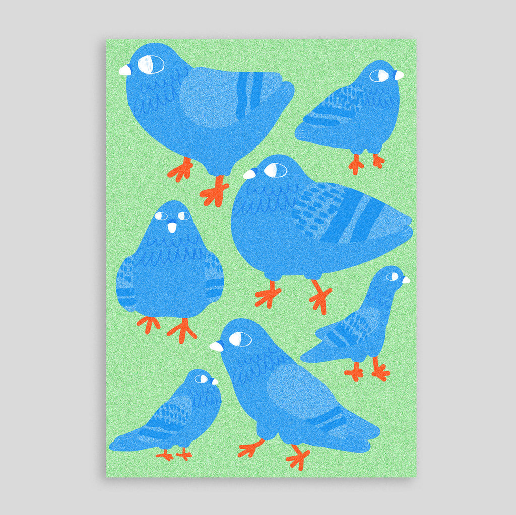Bethany Mazuryk | CIty Pigeons A4 Print
