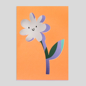 Ashley Le Quere for Rumble Cards | Happy Flower Die Cut Card