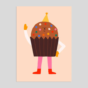 Matías Larrain for Rumble Cards | Cute Cupcake Card