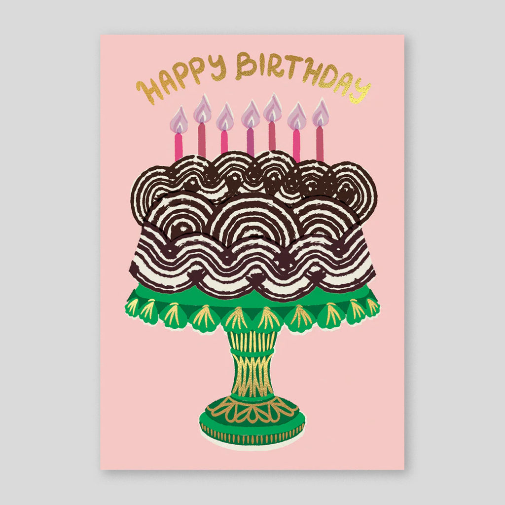 Rozalina Burkova For Wrap | 'Cake & Candles Happy Birthday' Card