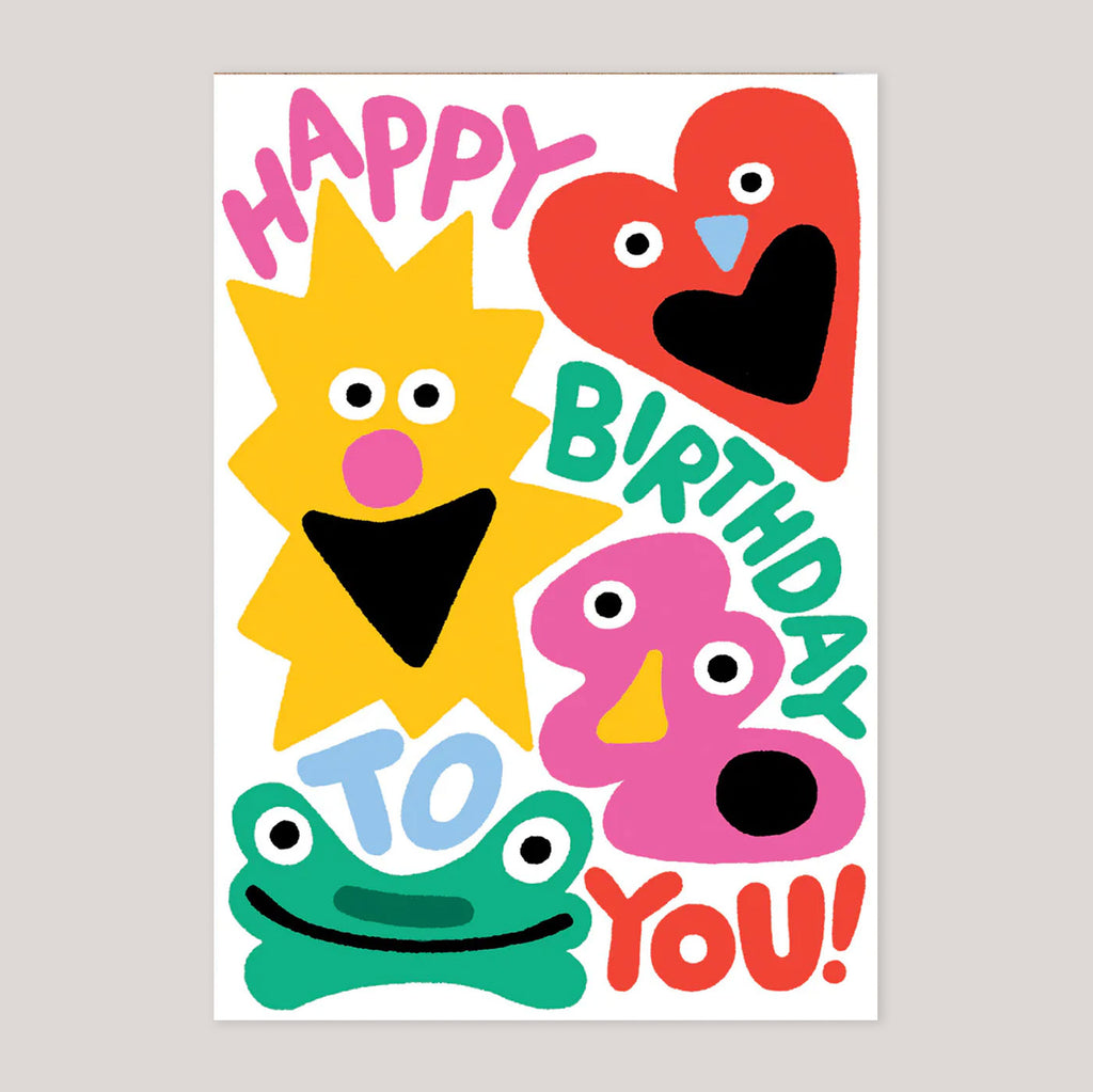 Cari Vander Yacht For Wrap | 'Happy Birthday To You Shapes' Card