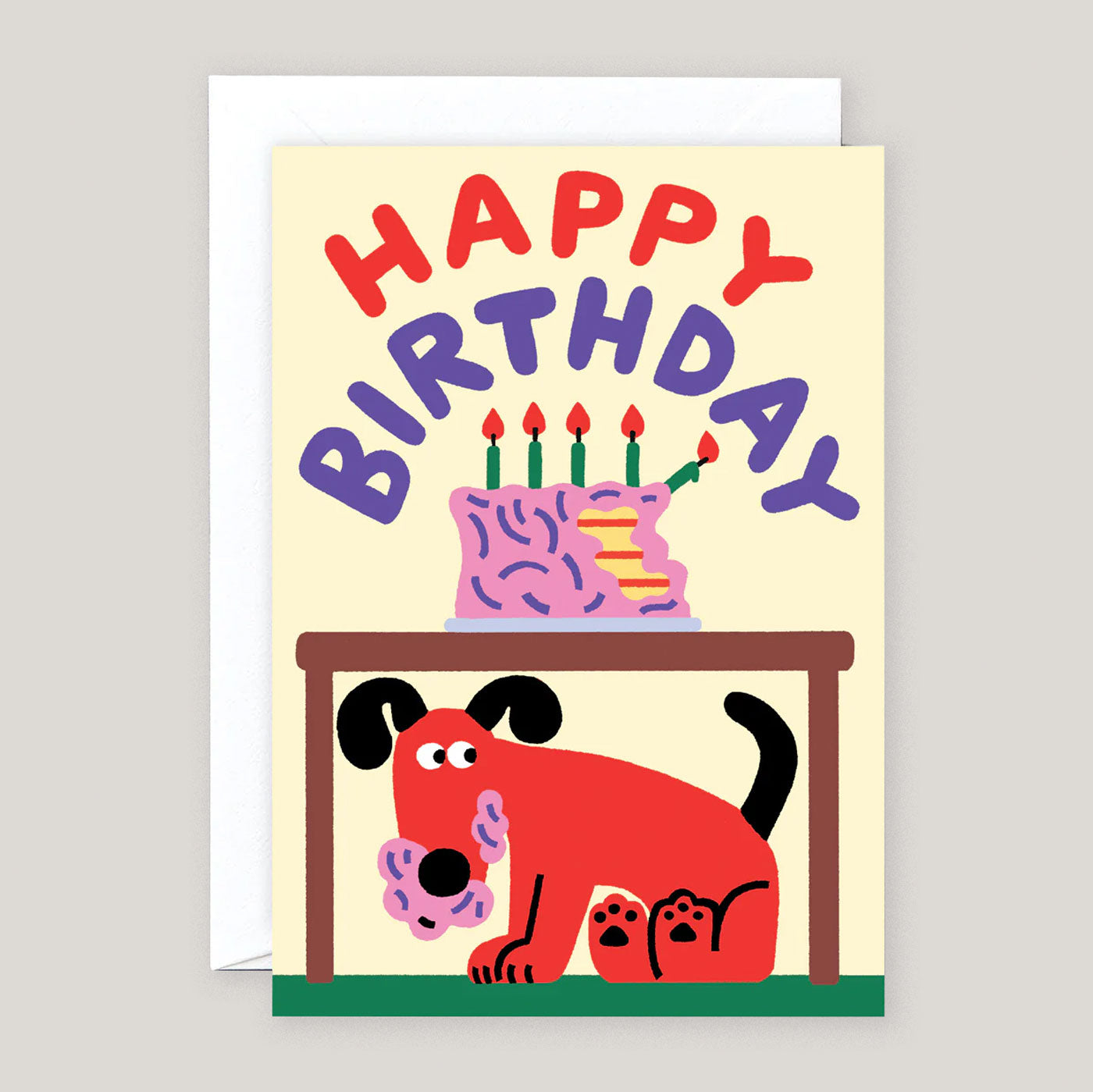 Cari Vander Yacht For Wrap | 'Happy Birthday Dog Ate The Cake' Card