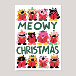 Cari Vander Yacht For Wrap | 'Meowy Christmas ' Embossed Card