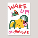 Cari Vander Yacht For Wrap | 'Wake Up It's Christmas' Embossed Card
