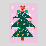 Susie Hammer for Rumble Cards | Christmas Tree Decorations Card