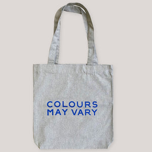 Blue On Heather Grey Tote
