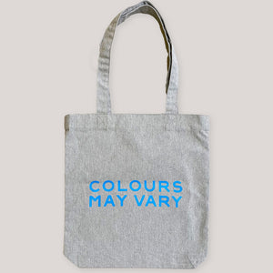 Limited Edition Double Sided Sky Blue On Heather Grey Tote