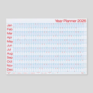 Crispin Finn Wall Planner 2026 | Classic LANDSCAPE format