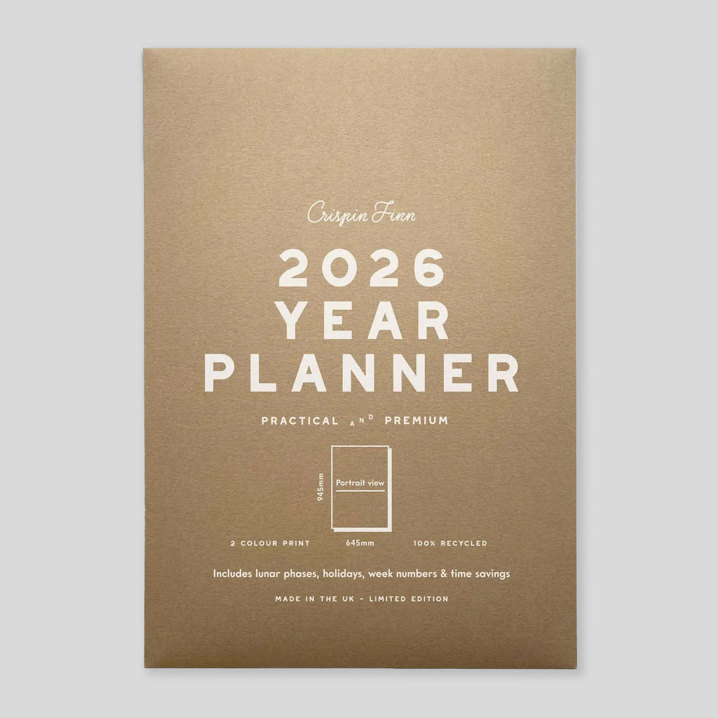 Crispin Finn Wall Planner 2026 | Classic PORTRAIT format