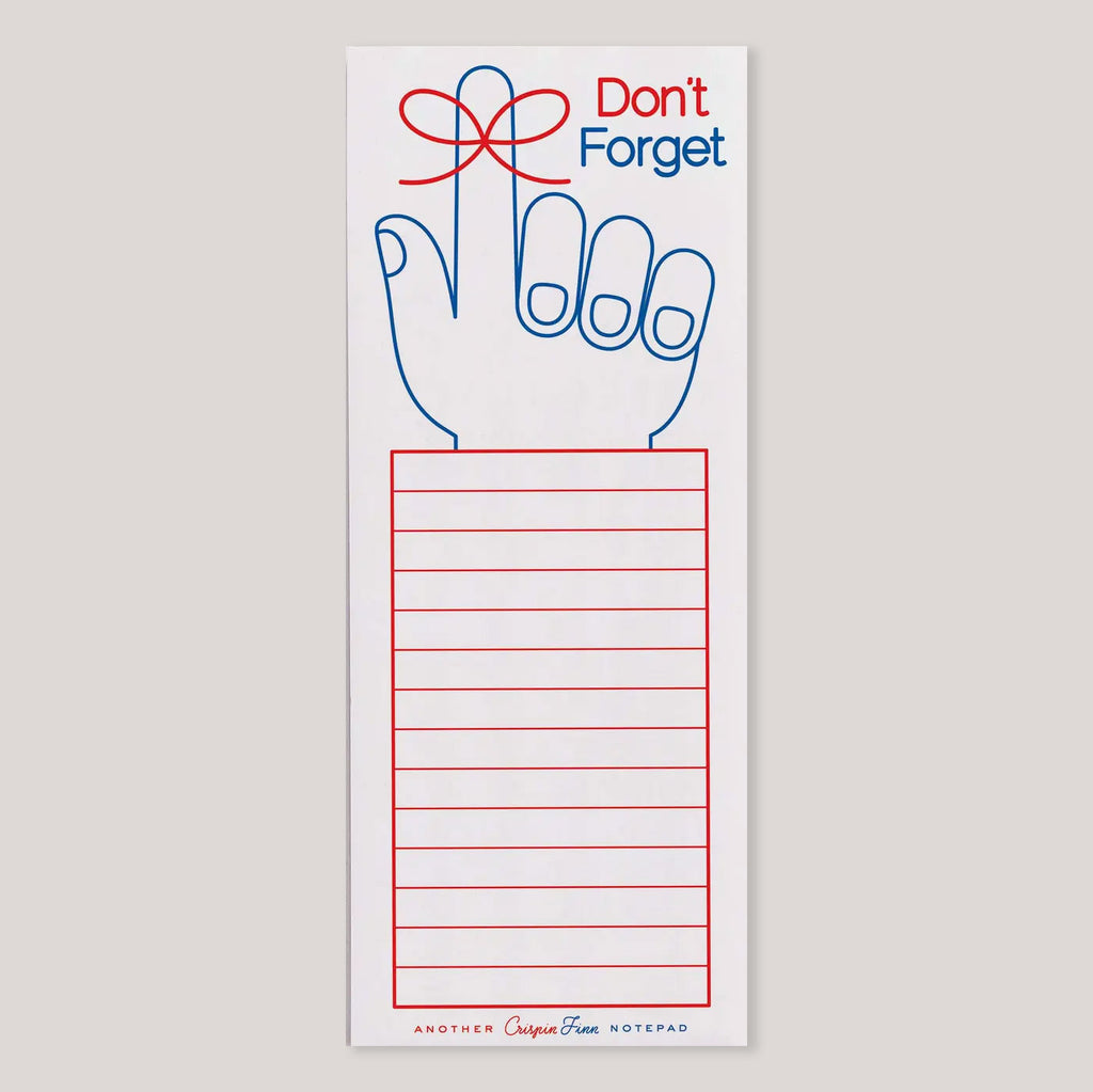 Crispin Finn | Don't Forget Note Pad