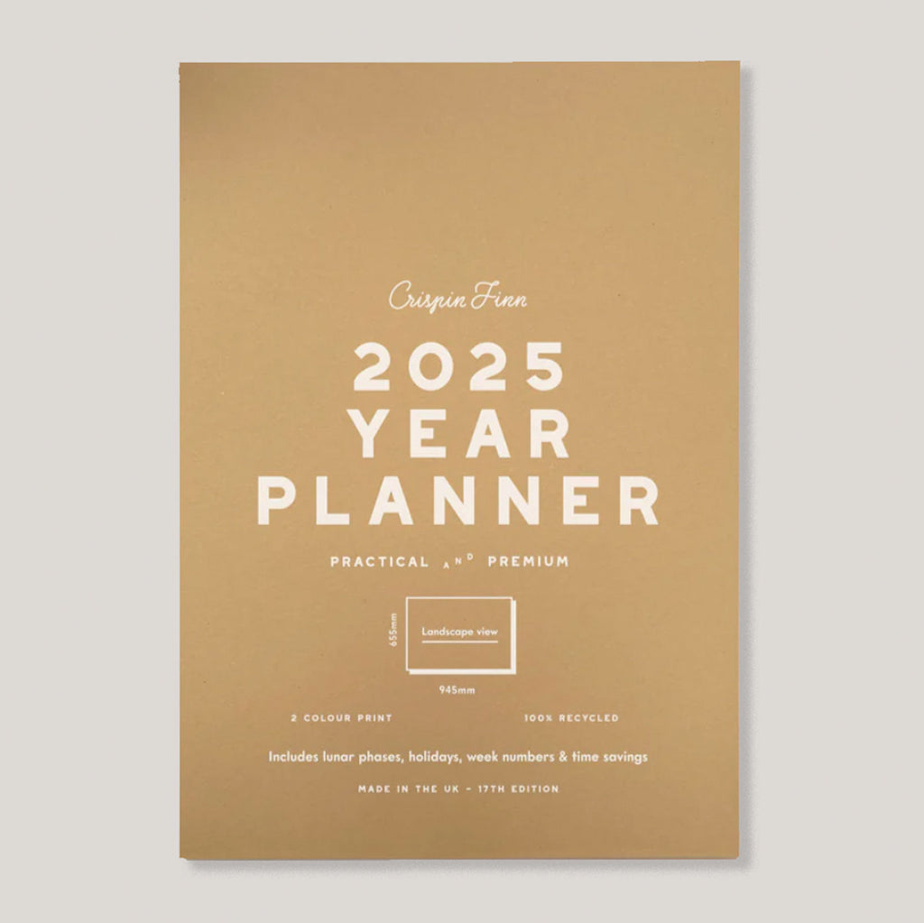 Crispin Finn Wall Planner 2025 | Classic LANDSCAPE format