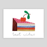 Daria Solak | Best Wishes Cake Card