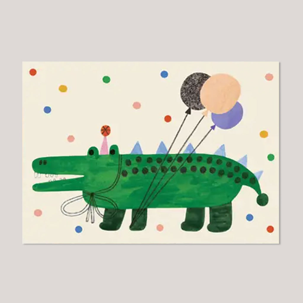 Daria Solak | Party Alligator Card