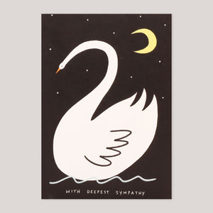 Little Black Cat | With Deepest Sympathy Swan Card