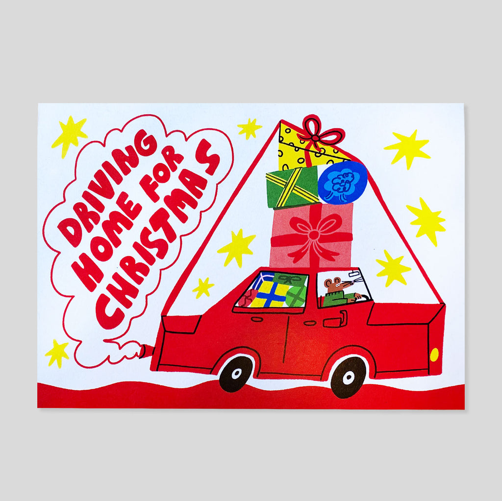Florence Poppy Dennis | Driving Home For Chrstmas Card