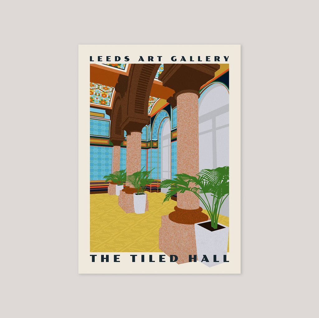 Tiled Hall A5 Postcard | Ellie Way