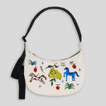 Baggu Puffy Medium Nylon Crescent Bag | Painted Prairie