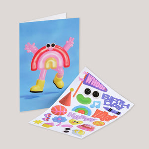 Eva Cremers | Rainbow Kids Sticker Card