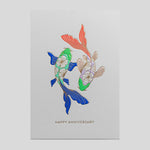 Hannah Werning For Lagom | Happy Anniversary Goldfish Card