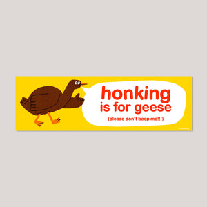 HONK! Bumper Sticker | Florence Poppy Dennis