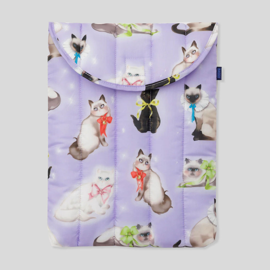 Baggu Puffy Laptop Sleeve 13"/14" | Fancy Cats