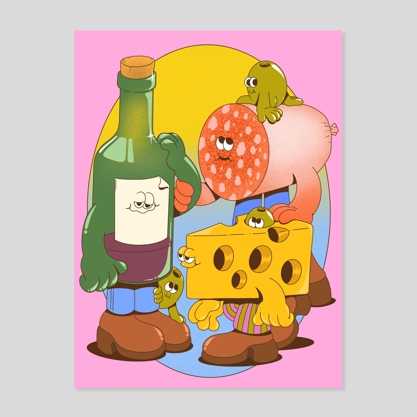 Lauren Martin | Fuddle Buddies A3 Print